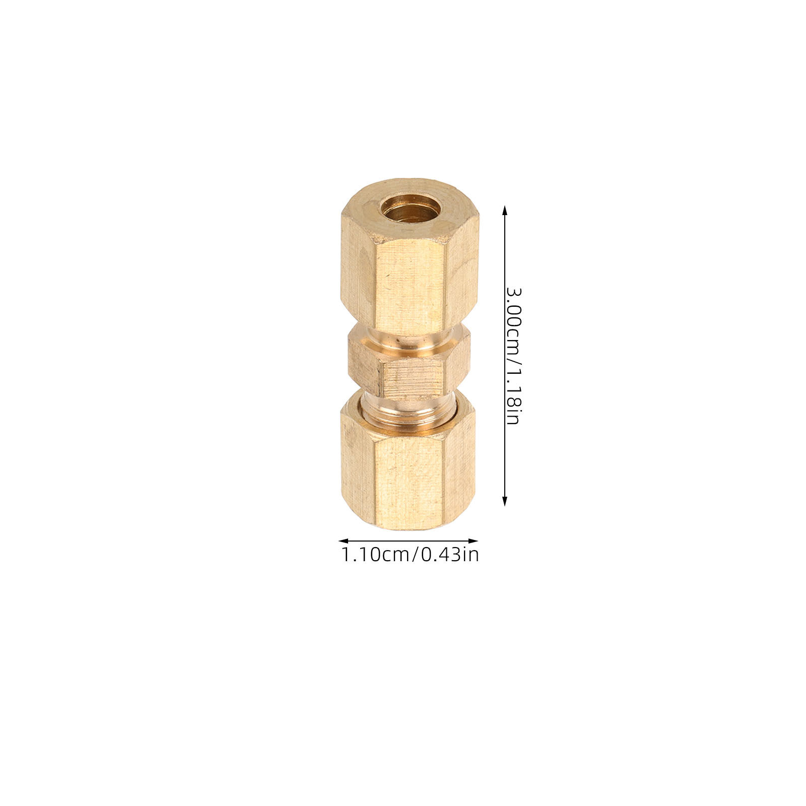10Pcs Brass Brake Line Union F - Compression Fitting Brass 评论和价格